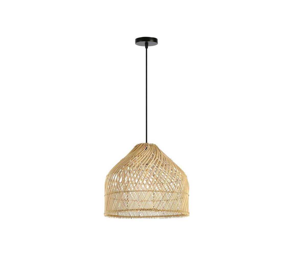  08264L - Lustr na lanku PELO 1xE27/40W/230V pr. 40 cm ratan 08264L