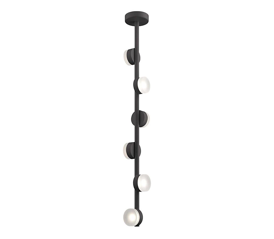  140017 - LED Lustr na tyči COMFORT 6xLED/5W/230V černá 140017