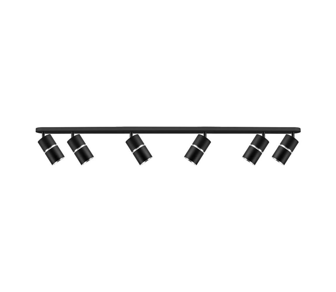  Bodové svítidlo BAMBOO 6xGU10/10W/230V černá 324627