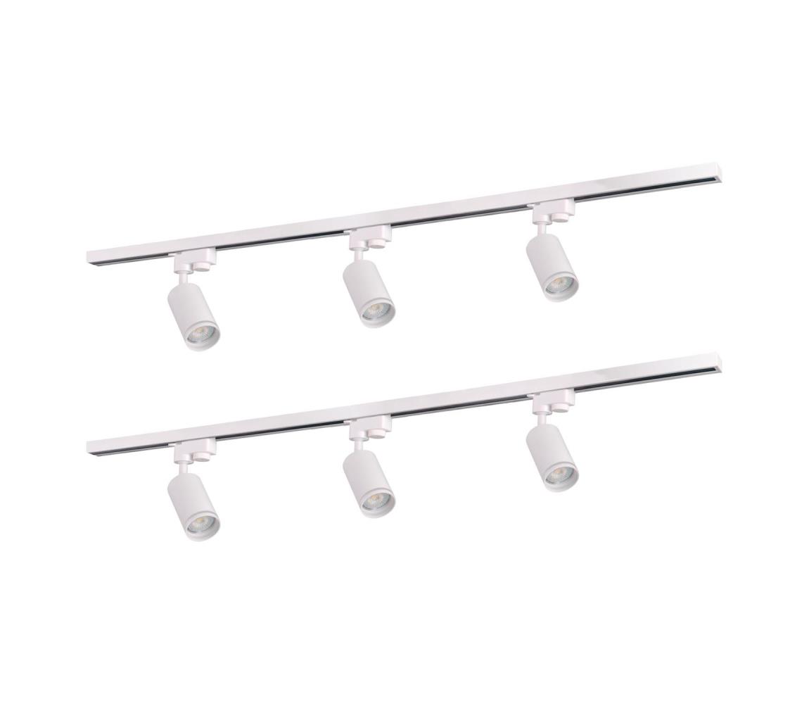  Bodové svítidlo do lištového systému PARIS 6xGU10/10W/230V +2x1 m lištový systém 321626