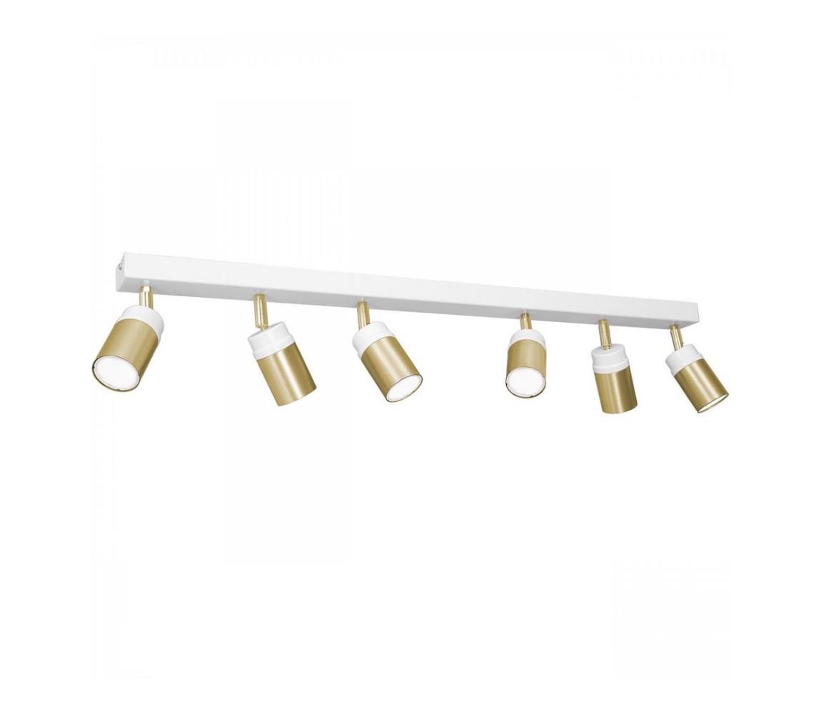  Bodové svítidlo NEST 6xGU10/8W/230V bílá/mosaz 1786