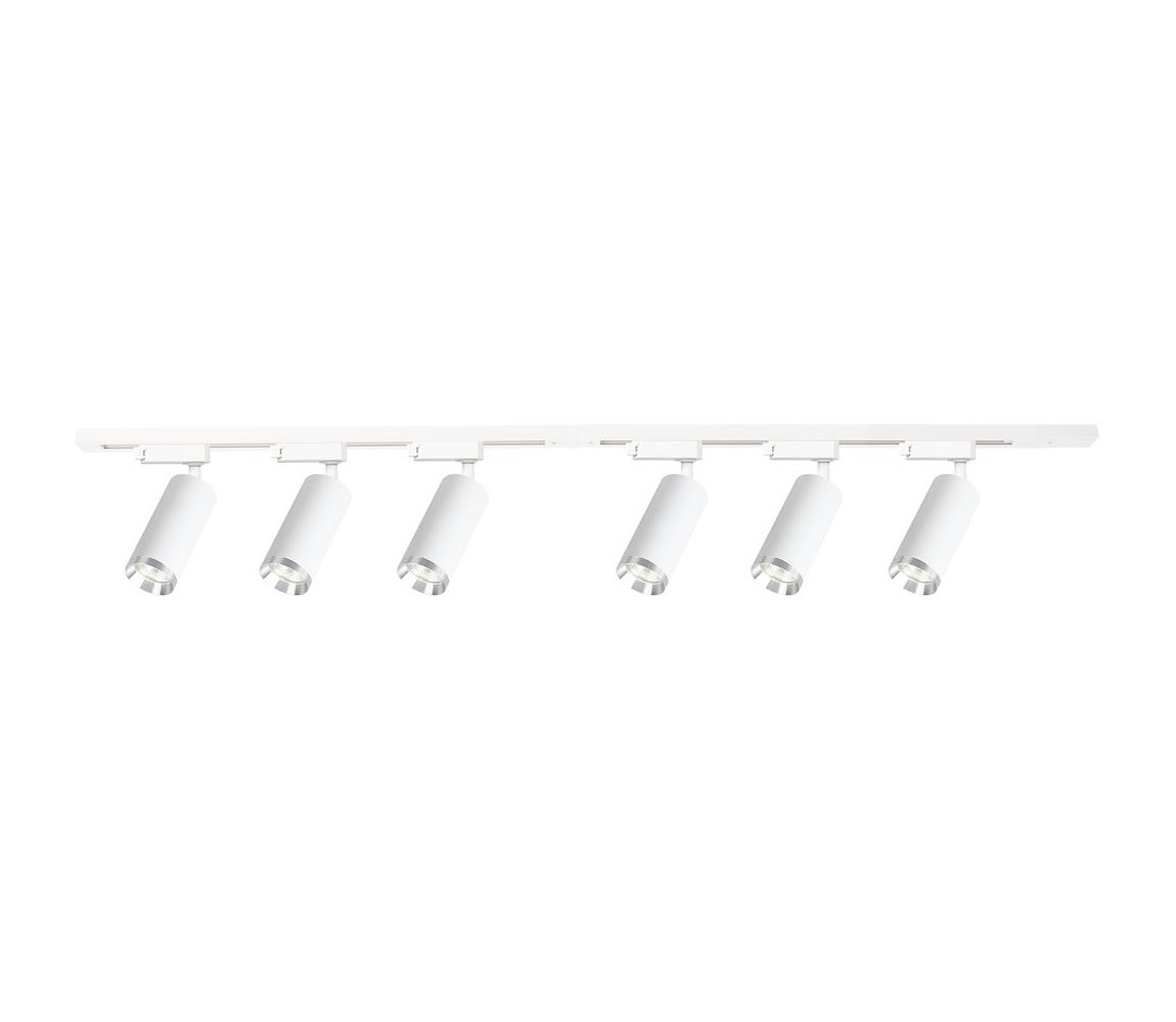  Bodové svítidlo v lištovém systému MICA 6xGU10/10W/230V bílá/matný chrom ML2107