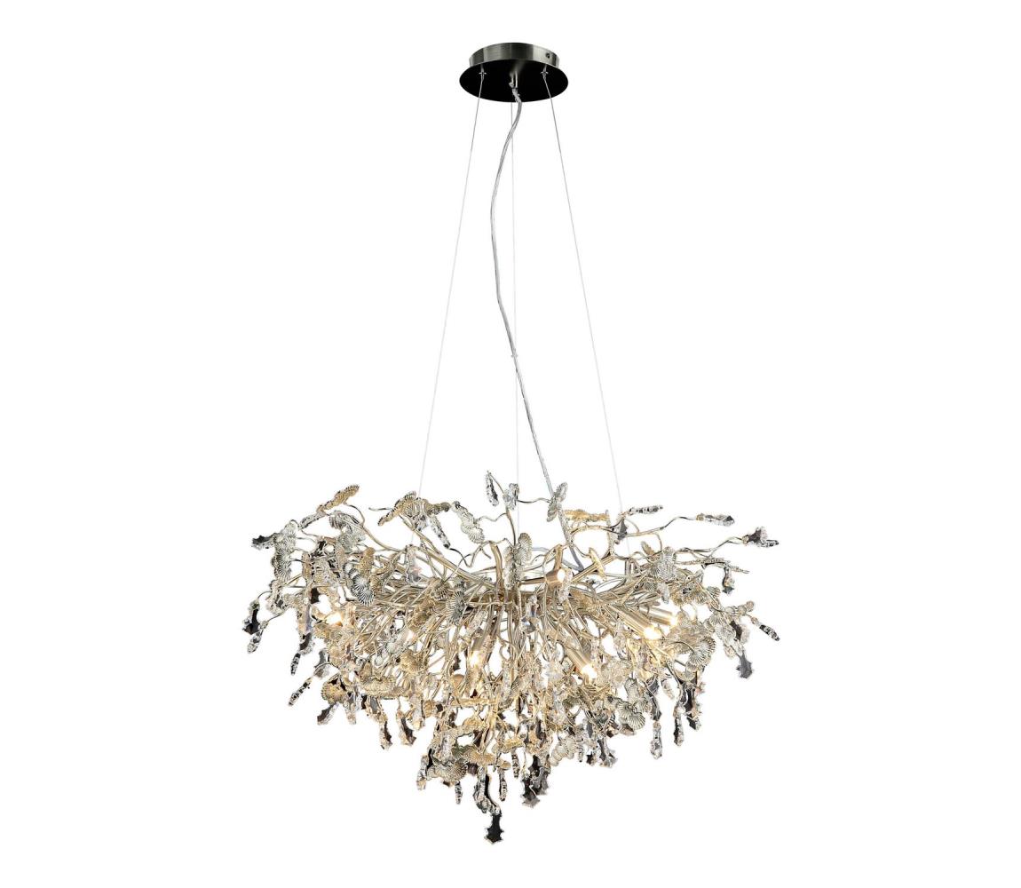  Křišťálový lustr na lanku 13xG9/40W/230V chrom CA055/800