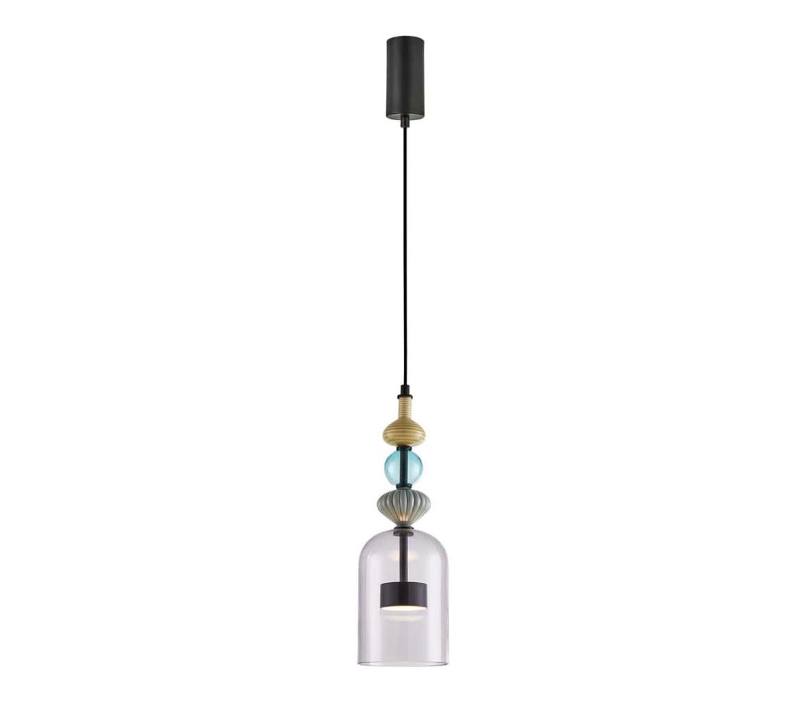  LED Lustr na lanku ARTE LED/12W/230V pr. 13 cm černá ML0360