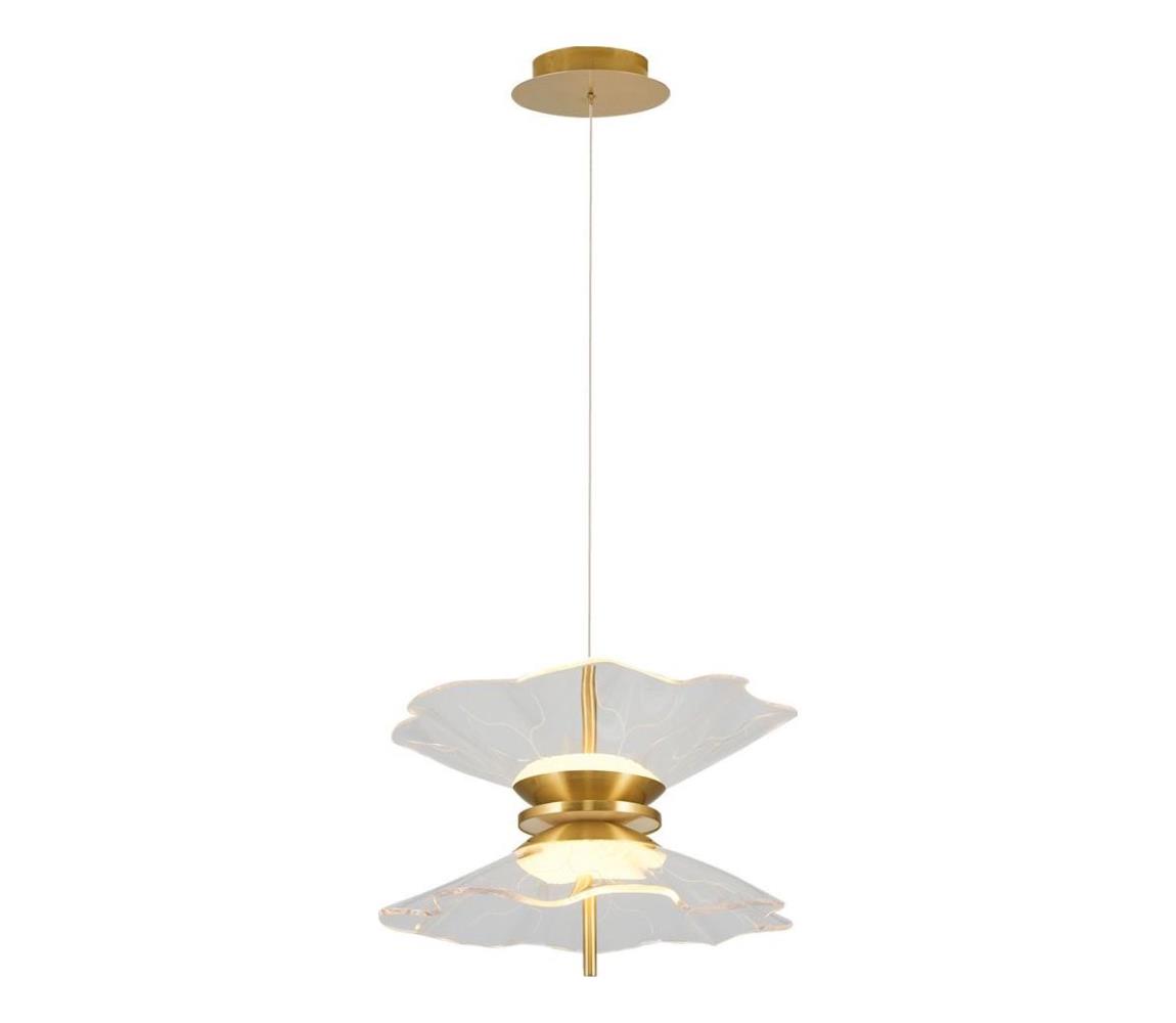  LED Lustr na lanku BUTTERFLY 2xLED/10W/230V 3000K zlatá 414LRC1356