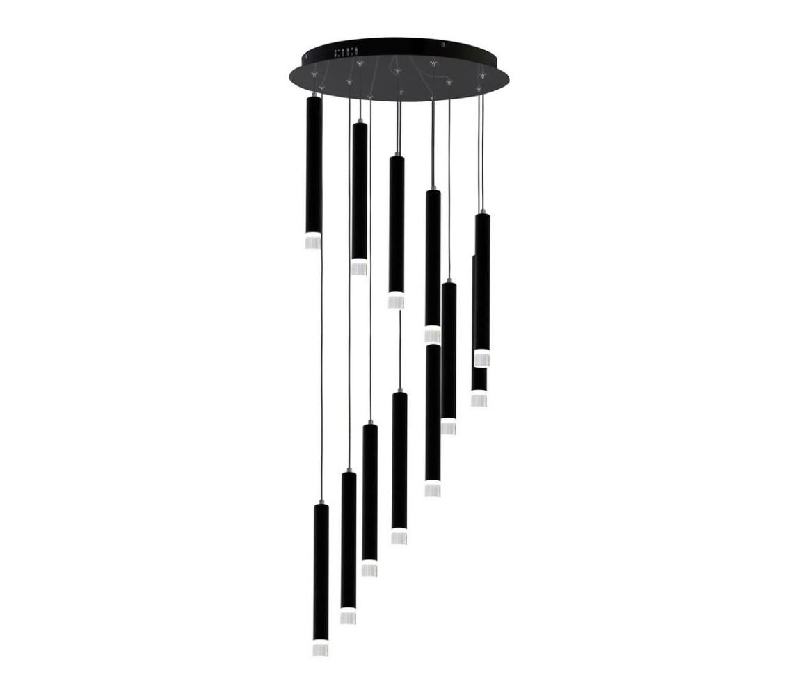  LED Lustr na lanku CARBON 12xLED/12W/230V ML6161