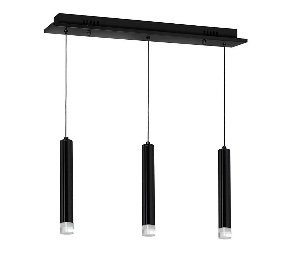  LED Lustr na lanku CARBON 3xLED/15W/230V  ML183