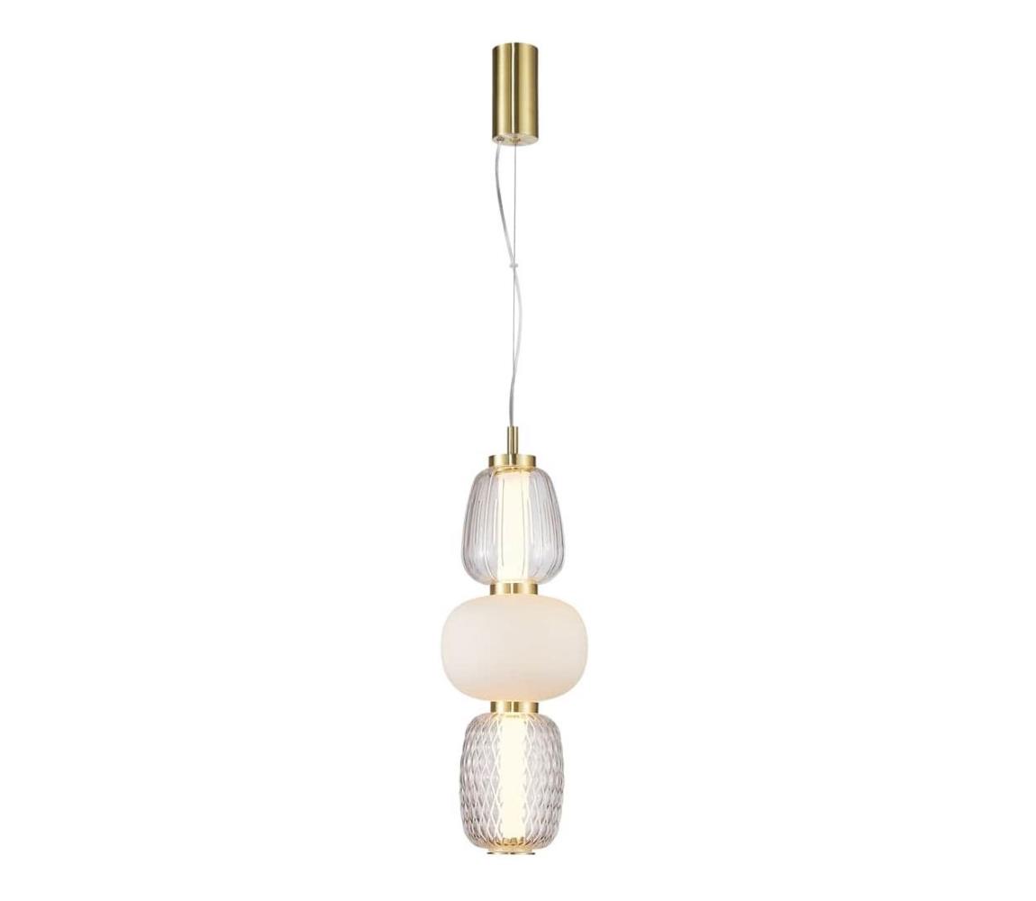  LED Lustr na lanku CARO LED/28W/230V zlatá ML0363