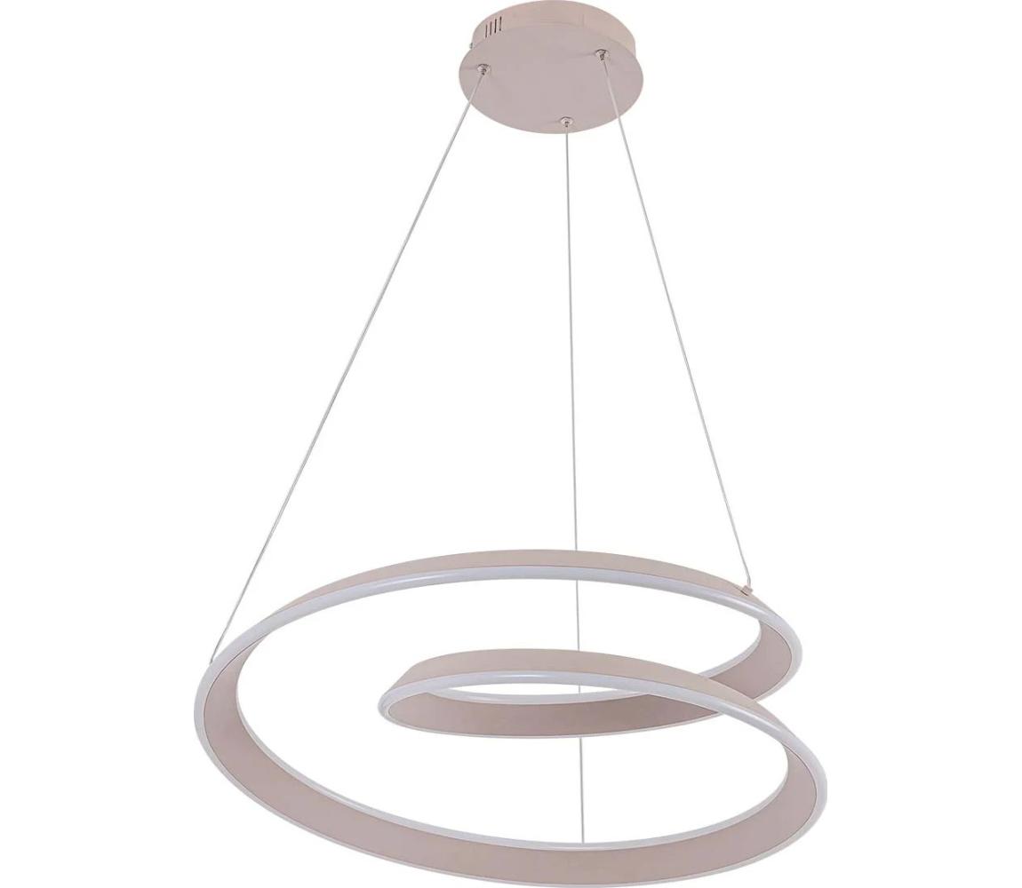  LED Lustr na lanku CASHMERE LED/75W/230V pr. 60 cm bílá 338167