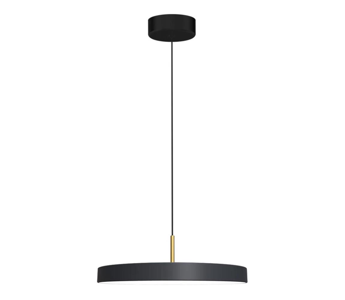  LED Lustr na lanku DISC LED/38W/230V pr. 45 cm černá ML1065