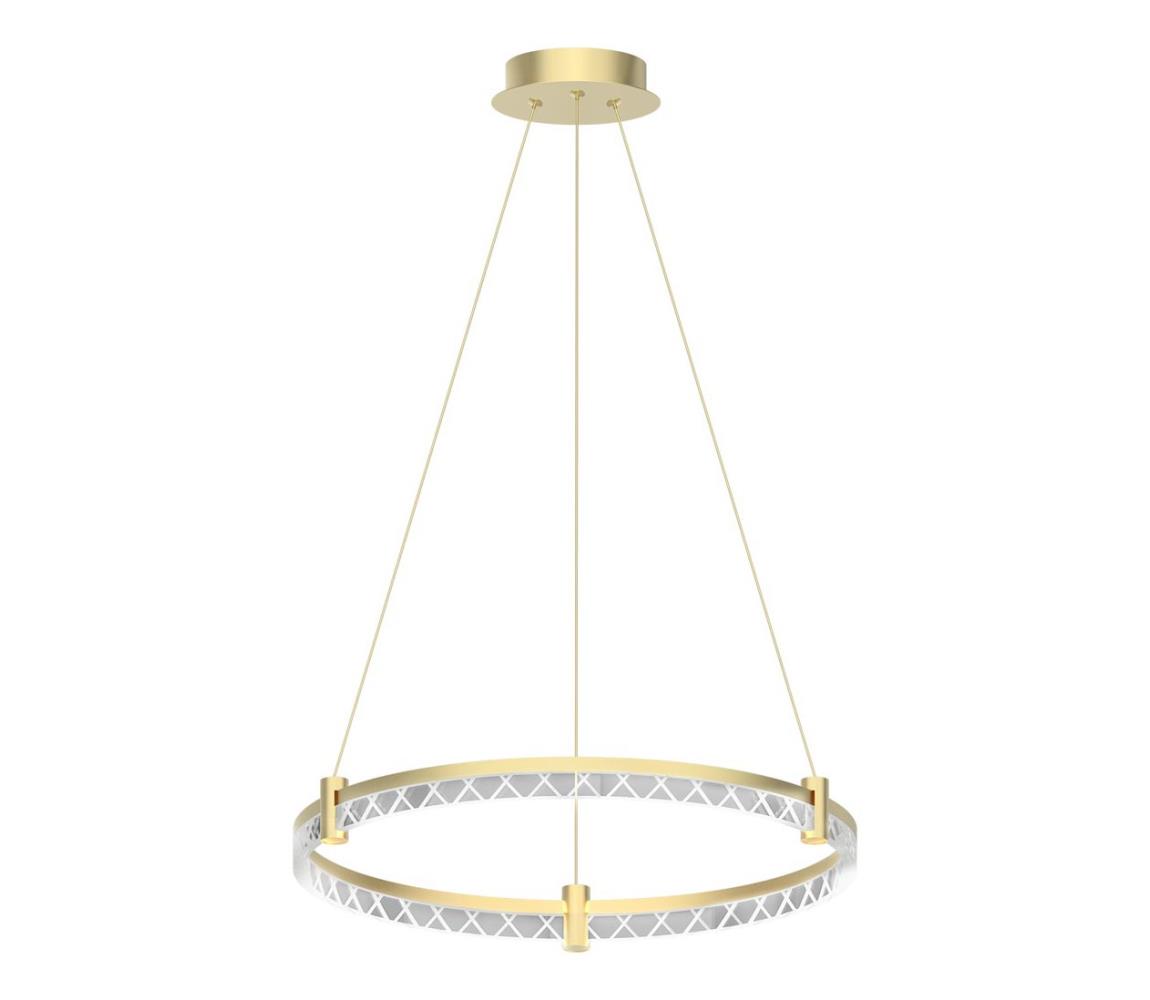  LED Lustr na lanku ELEGANCE LED/36W/230V pr. 60 cm zlatá ML0996