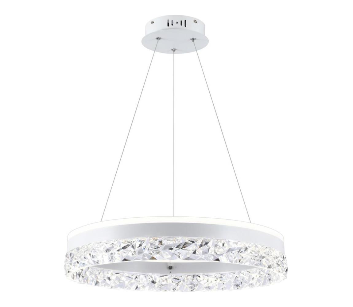  LED Lustr na lanku FROZI LED/32W/230V pr. 50 cm bílá 31-35547