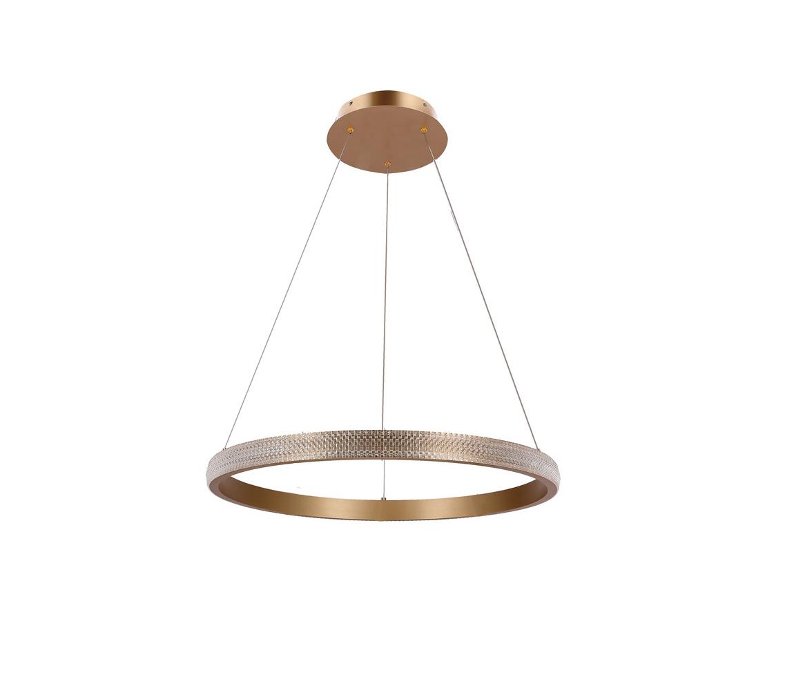  LED Lustr na lanku HASHIM LED/34W/230V pr. 60 cm měděná 31-28440