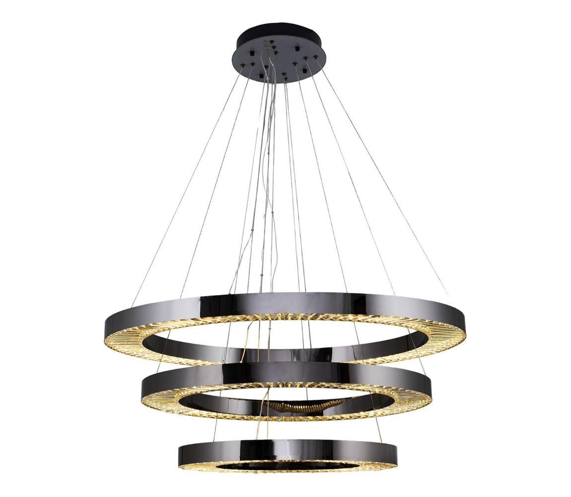  LED Lustr na lanku JESI LED/99W/230V 3000K pr. 100 cm stříbrná 701CHD1387