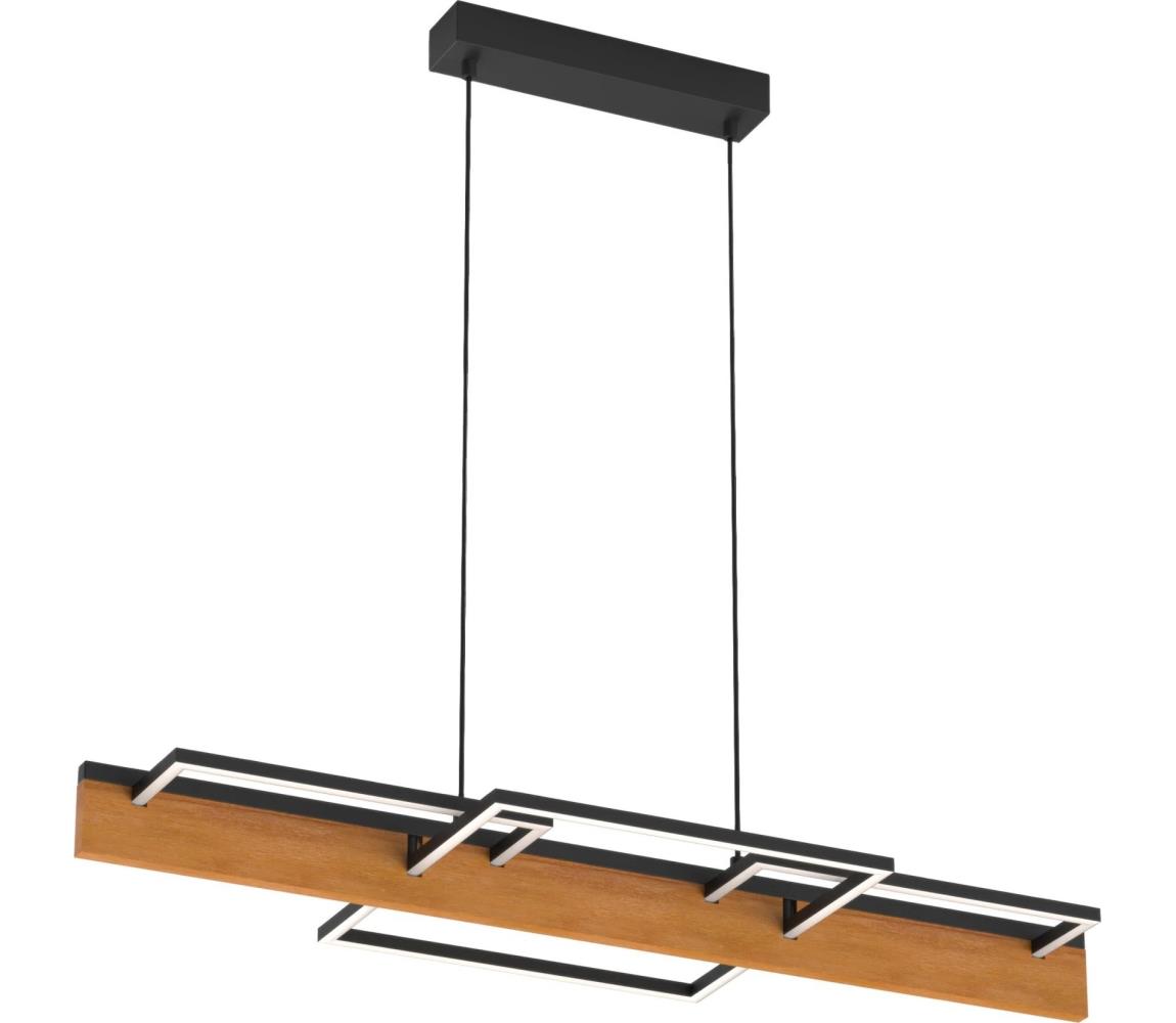  LED Lustr na lanku LARYSA LED/35W/230V borovice 334336