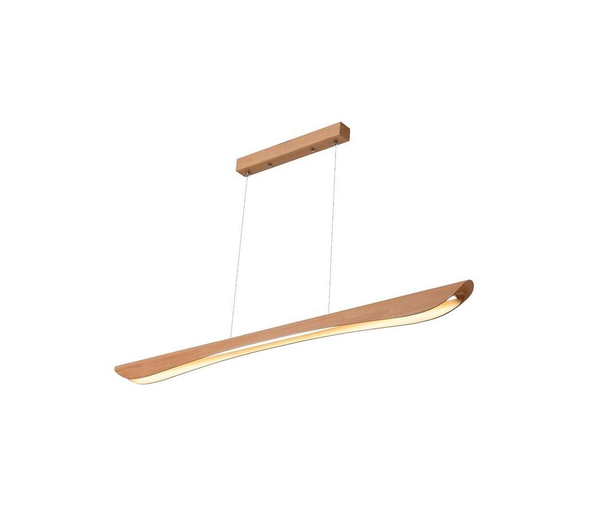  LED Lustr na lanku LED/22W/230V 4000K 120 cm buk/masiv WRL0821