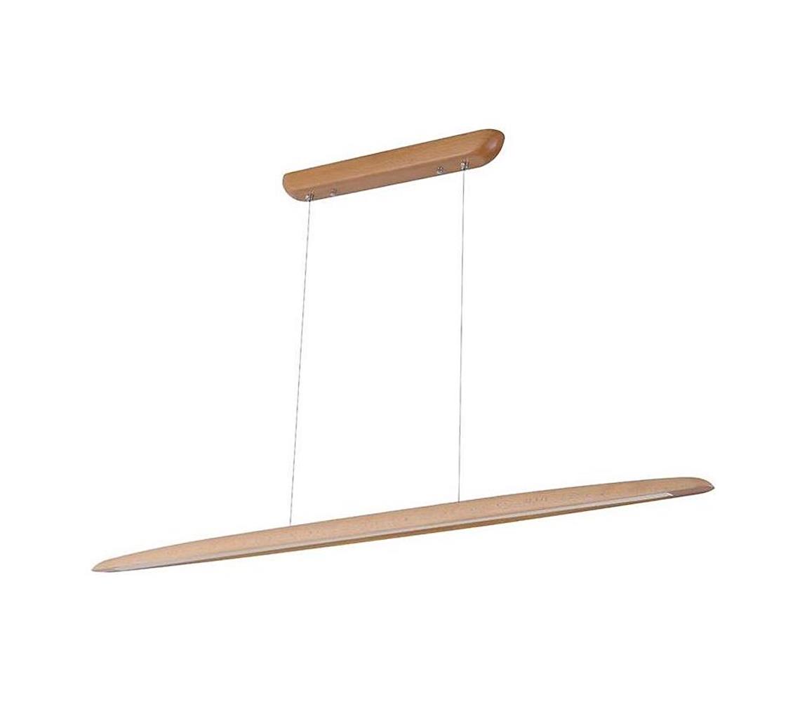  LED Lustr na lanku LED/22W/230V 4000K 130 cm buk/masiv WRL0321