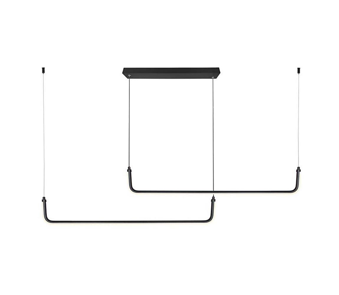  LED Lustr na lanku LED/24W/230V 4000K černá 6941
