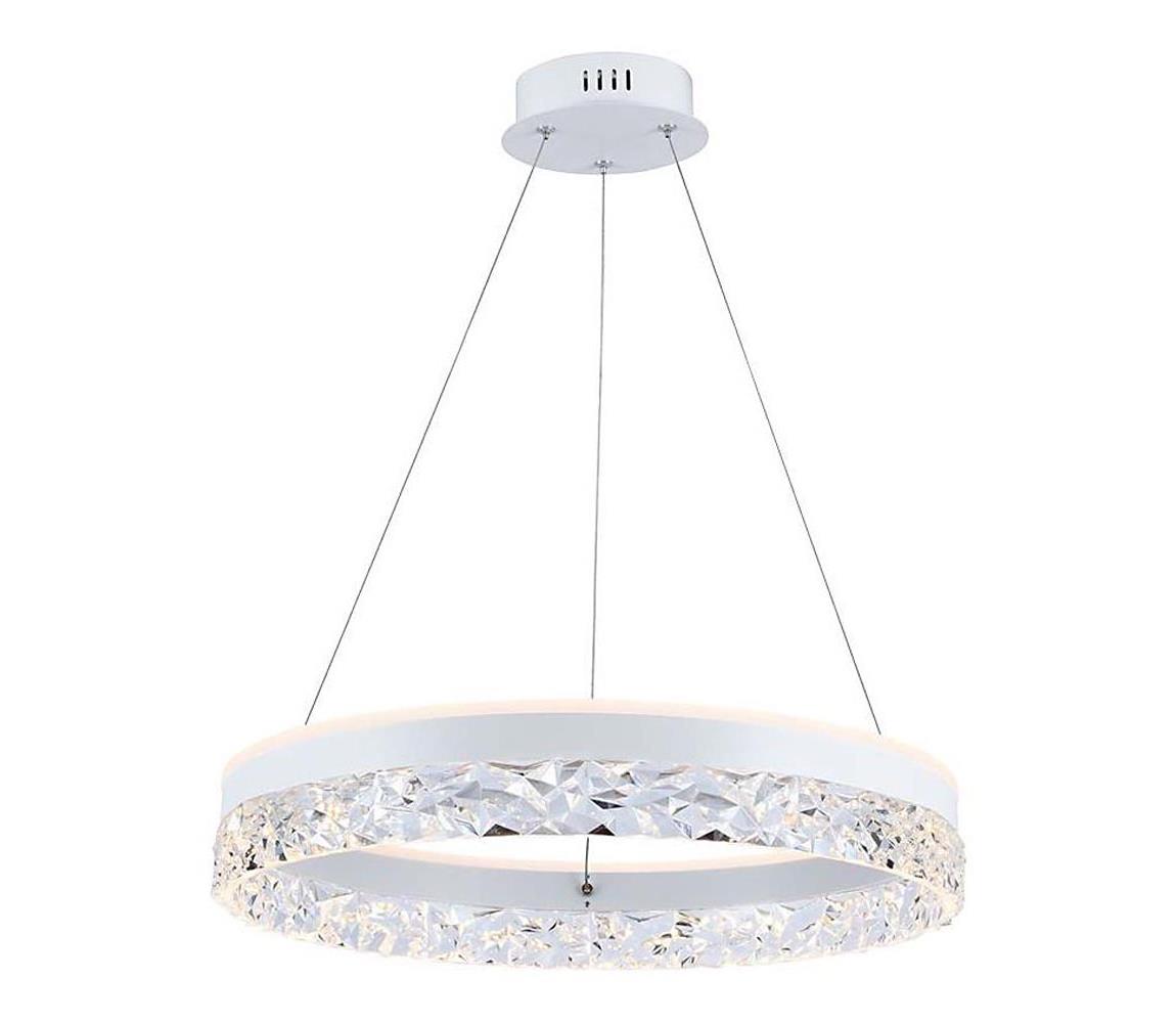  LED Lustr na lanku LED/25W/230V 3000K pr. 50 cm bílá 23099