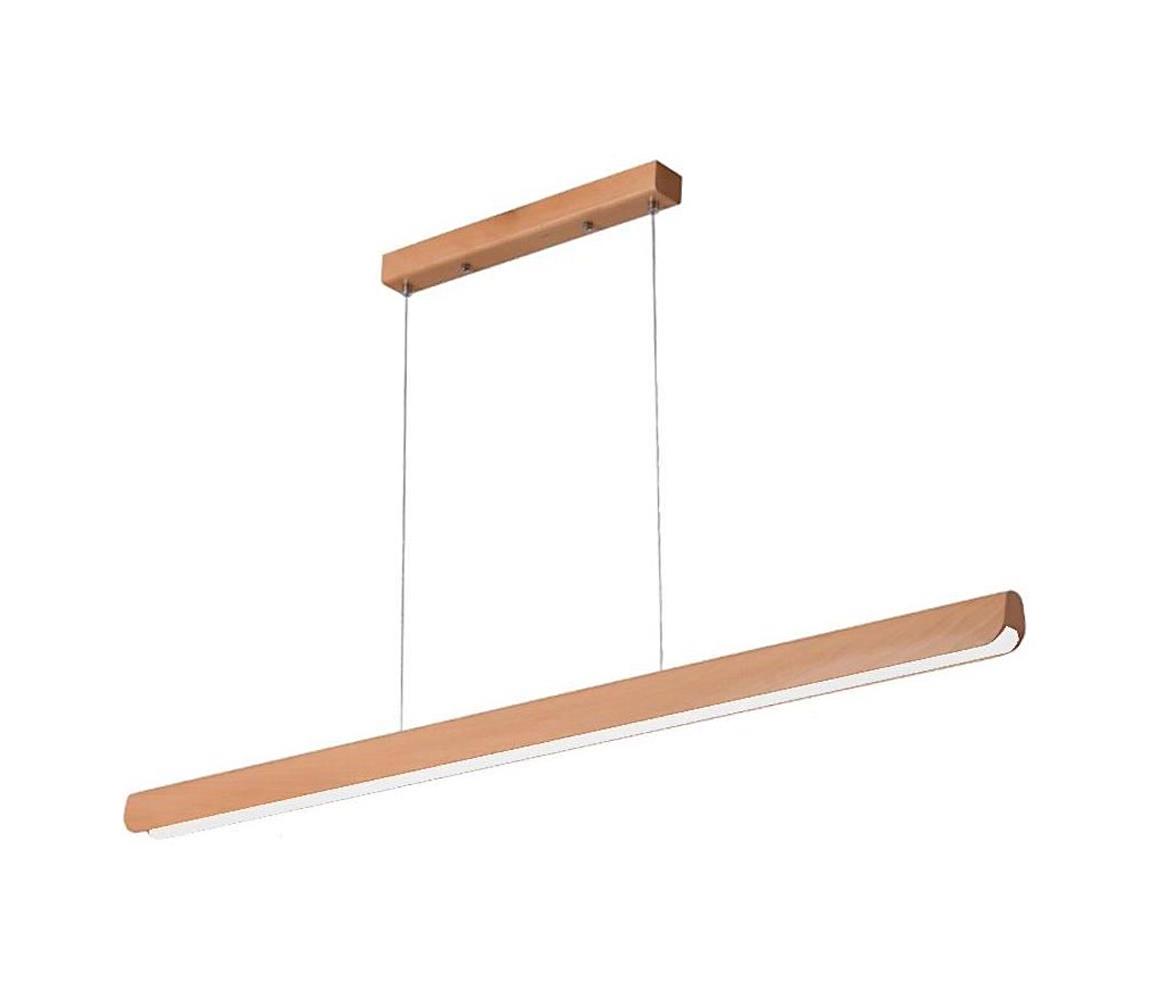  LED Lustr na lanku LED/26W/230V 4000K 150 cm buk/masiv WRL0422