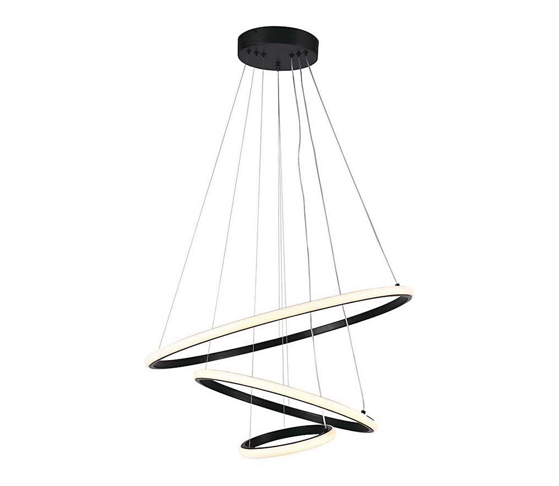  LED Lustr na lanku LED/32W/230V 3000K černá 8017