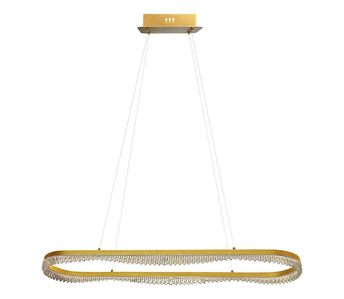  LED Lustr na lanku LED/45W/230V zlatá ML1868