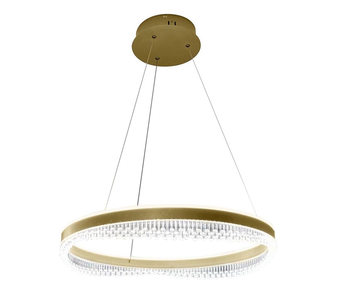  LED Lustr na lanku LED/52W/230V pr. 60 cm zlatá ML0999