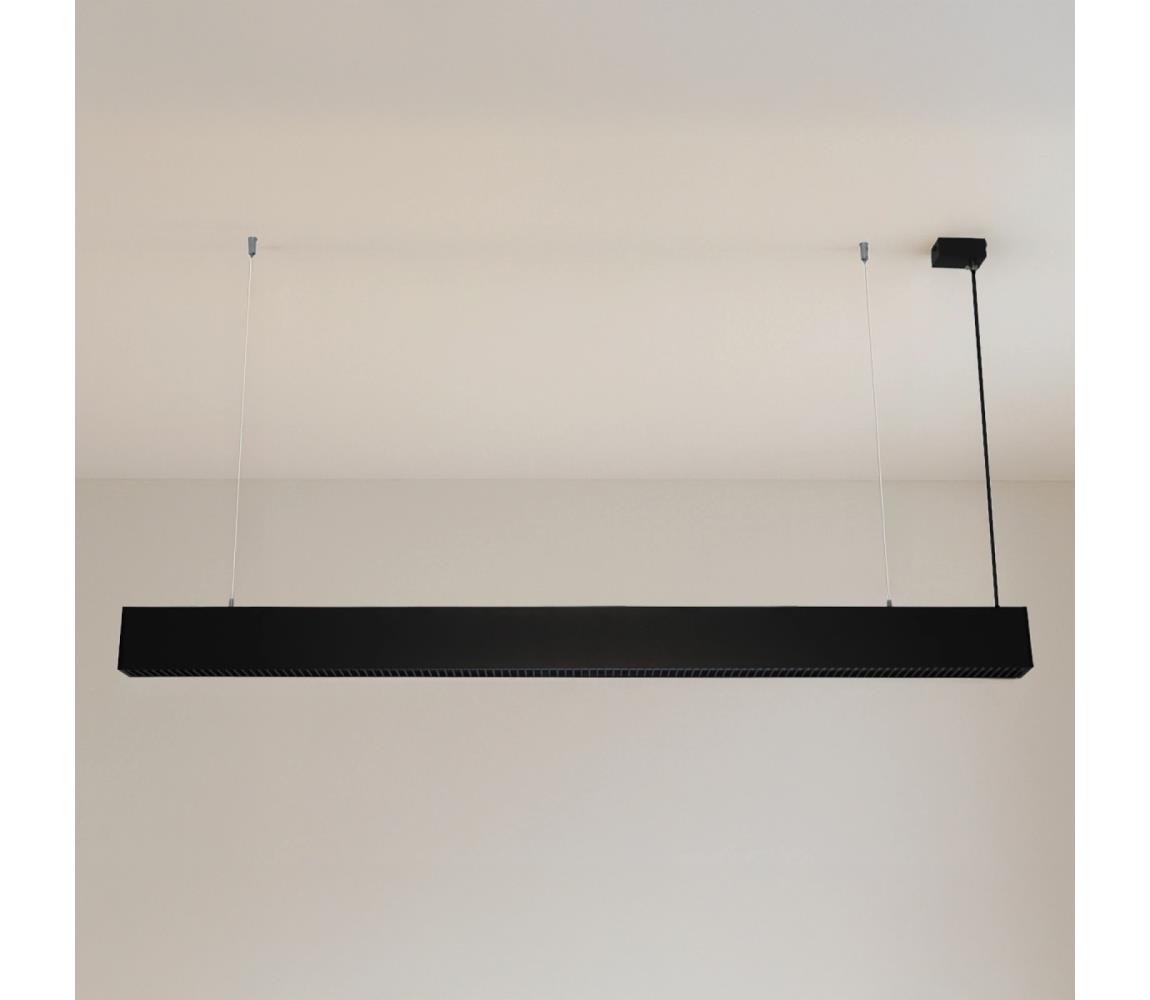  LED Lustr na lanku LED/55W/230V 3000/4000/6500K 120 cm černá LN70
