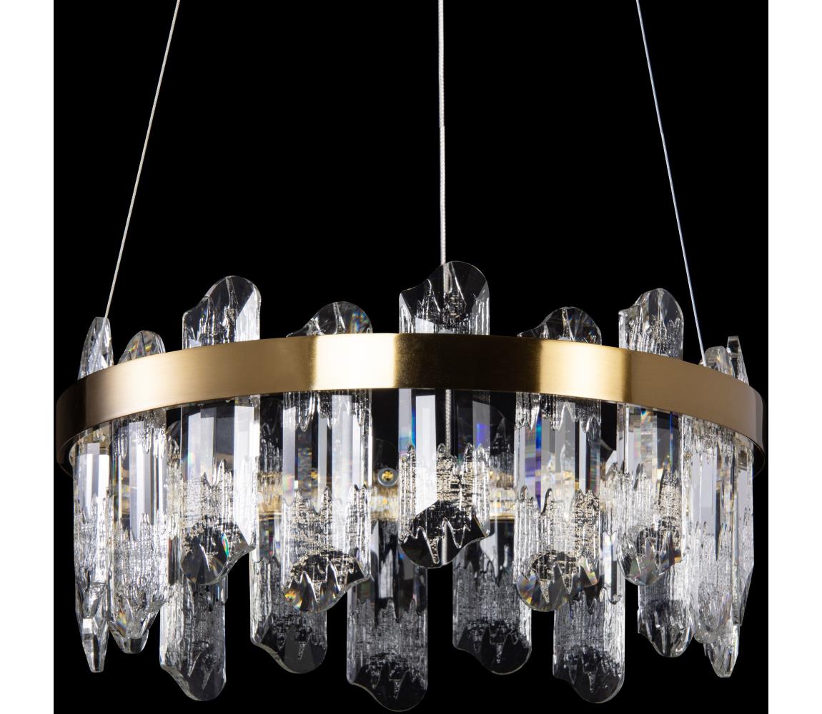  LED Lustr na lanku LED/62W/230V pr. 50 cm zlatá W-E2596/62W