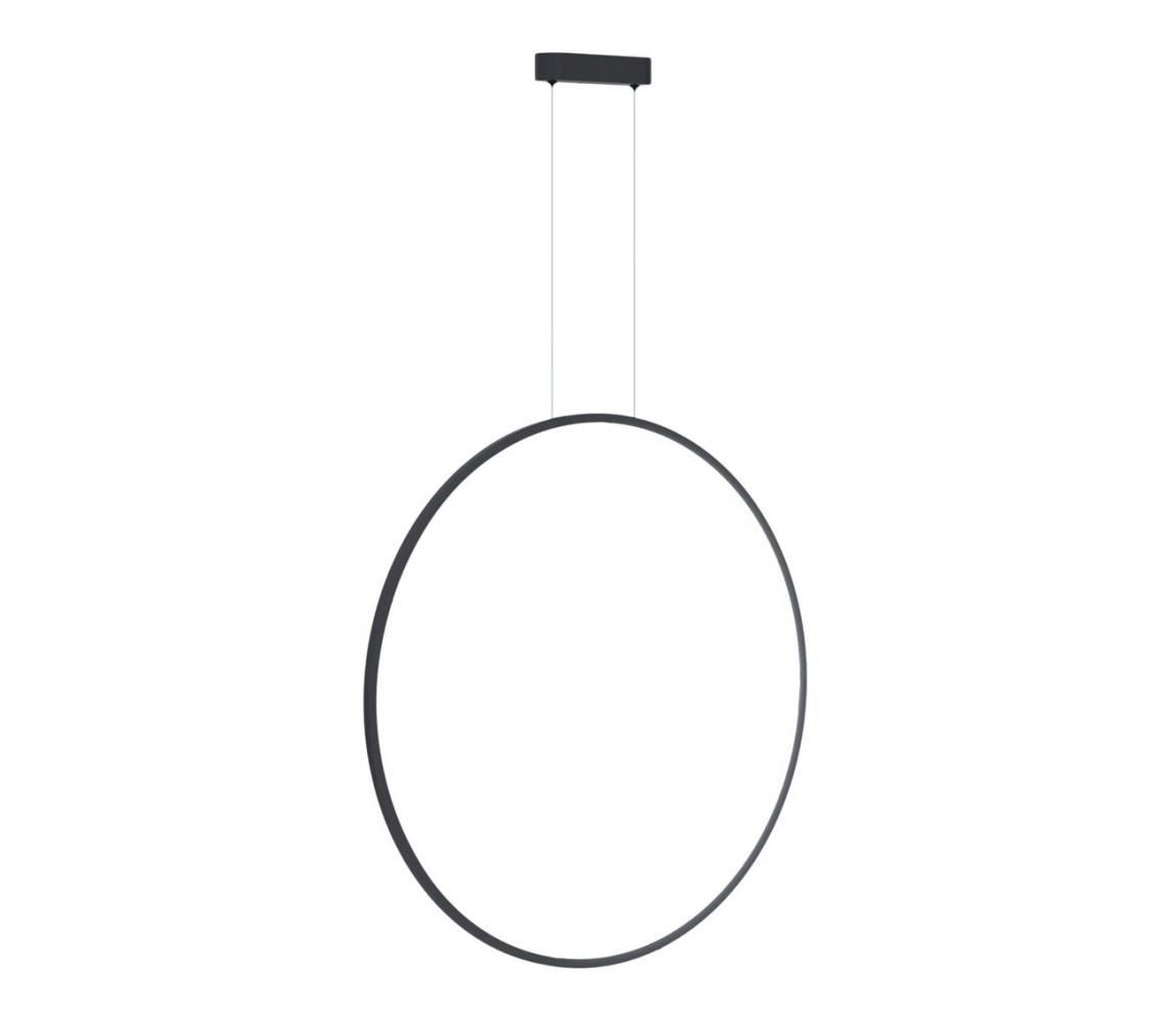  LED Lustr na lanku SATURNO LED/46W/230V pr. 80 cm IP44 černá ML8856