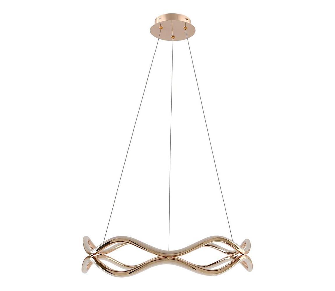  LED Lustr na lanku VAVE LED/28W/230V rose gold 34-35653