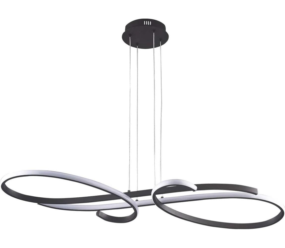  LED Lustr na lanku VIOLIN LED/40W/230V černá 338198