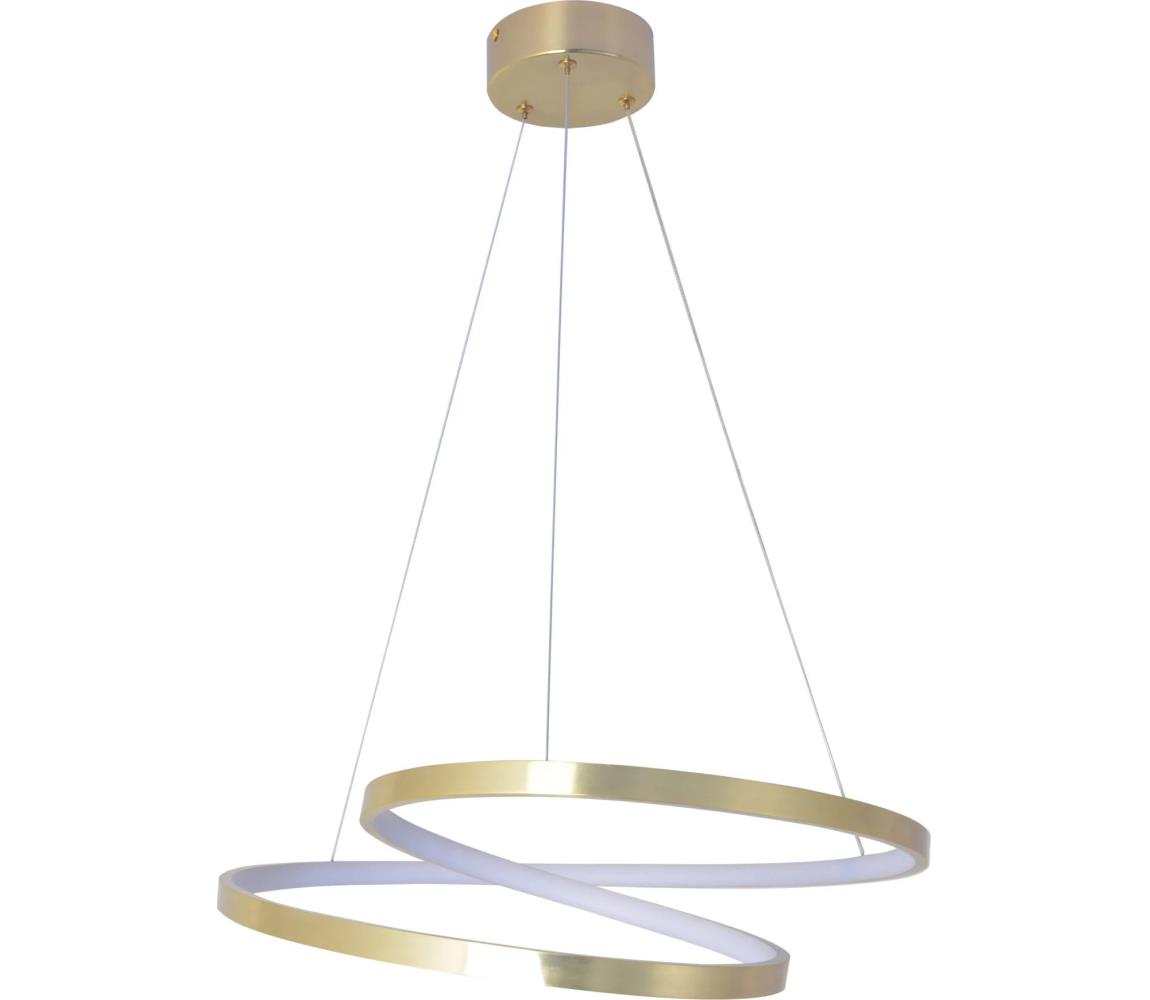  LED Lustr na lanku ZEFIRA LED/40W/230V 4000K pr. 50 cm zlatá 328052