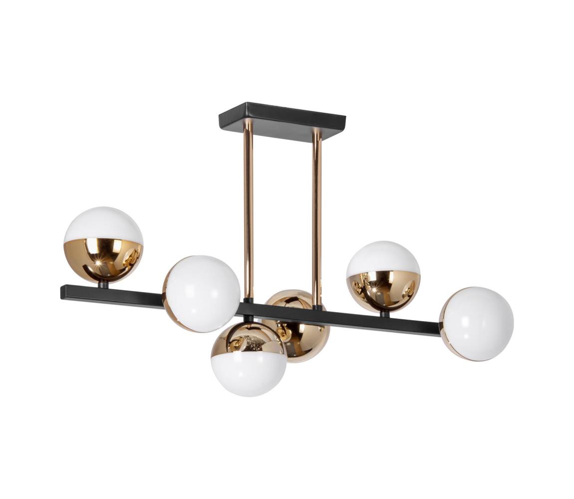  LED Lustr na tyči 6xLED/7W/230V zlatá/černá W-N4186/6