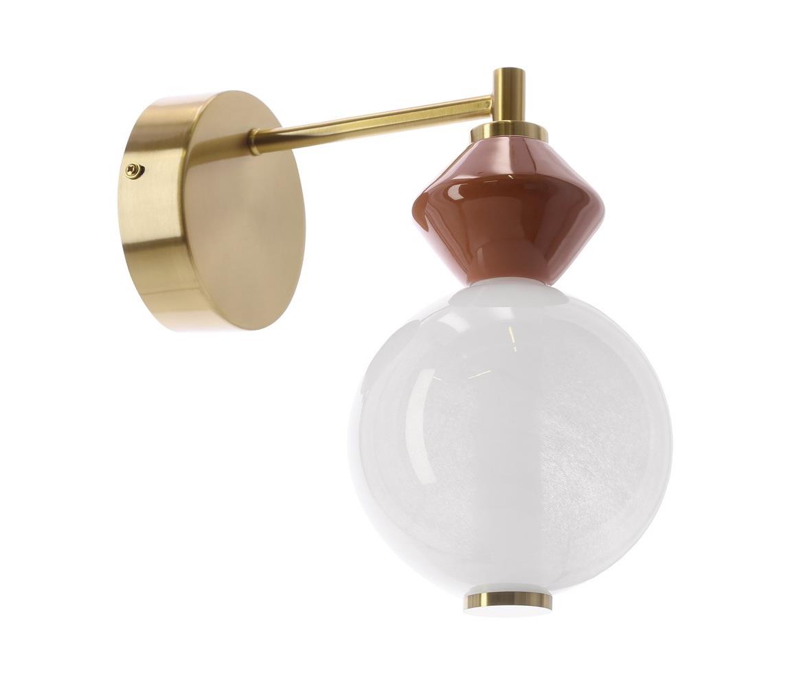  LED Nástěnná lampa FLORES LED/7W/230V zlatá/hnědá 21-50694