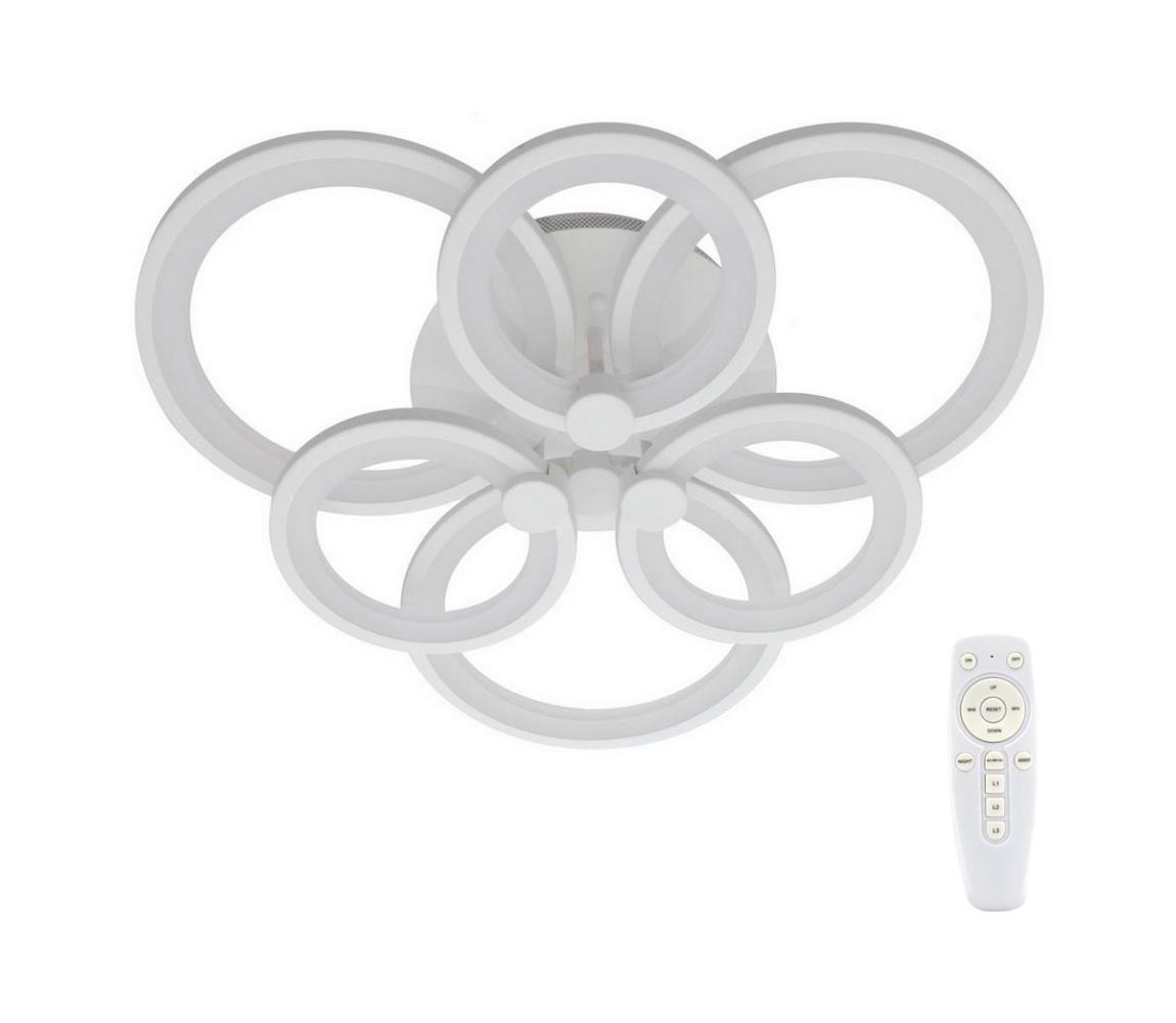  LED Přisazený lustr SIENA LED/72W/230V bílá + dálkové ovládání P-6600/3+3
