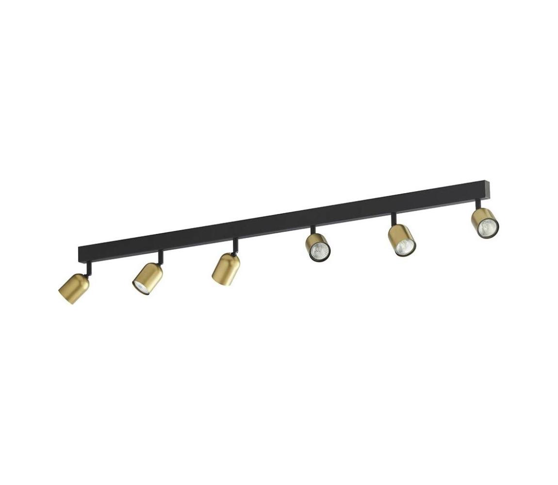  LED RGBW Stmívatelné bodové svítidlo TOP 6xGU10/6,5W/230V 2700-6500K zlatá/černá TK1022+AI2320