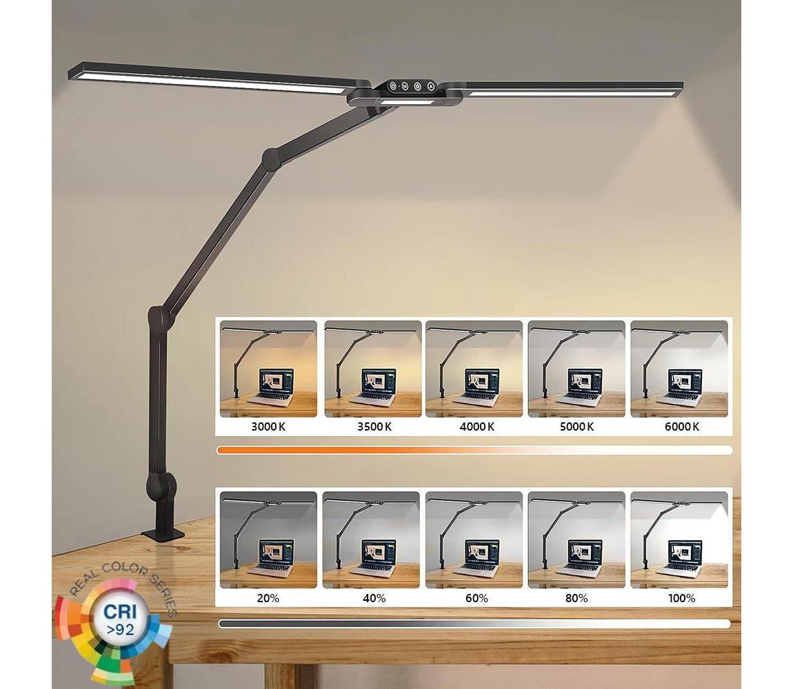  LED Stmívatelná dotyková stolní lampa LED/24W/230V 3000-6500K CRI 92 černá 4739994