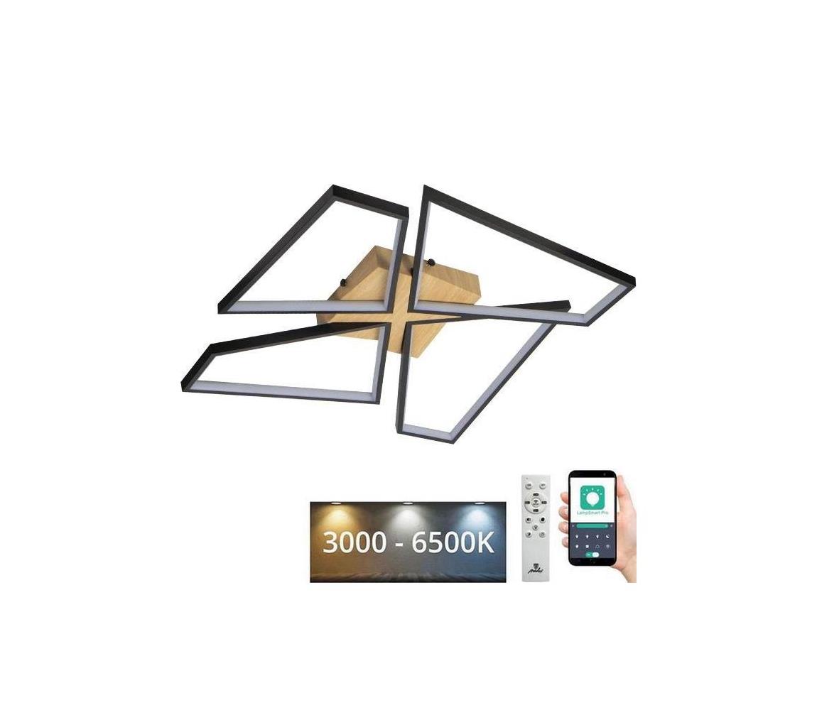  LED Stmívatelné stropní svítidlo LED/115W/230V 3000-6500K hnědá/černá + DO TA1312/BW