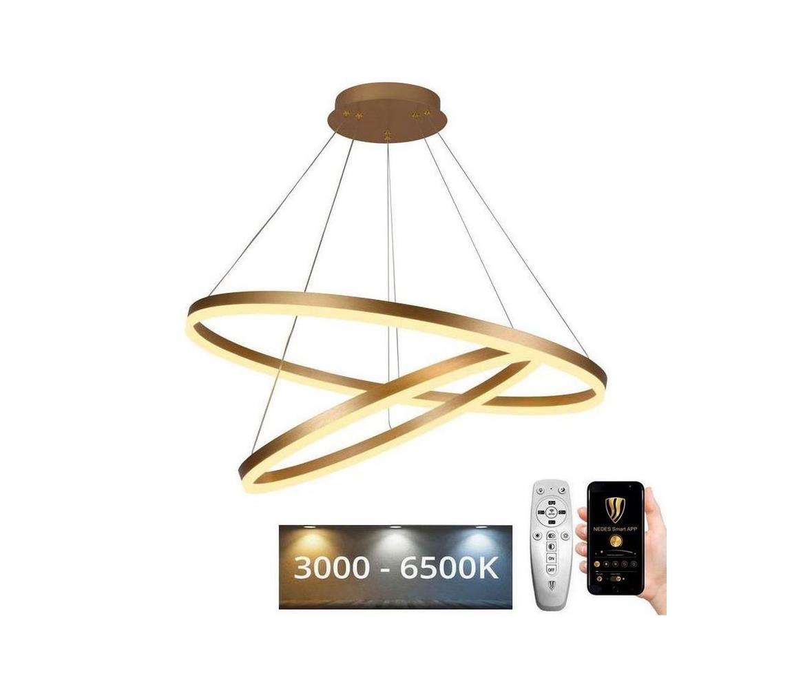  LED Stmívatelný lustr na lanku LED/100W/230V 3000-6500K + dálkové ovládání J4311/G