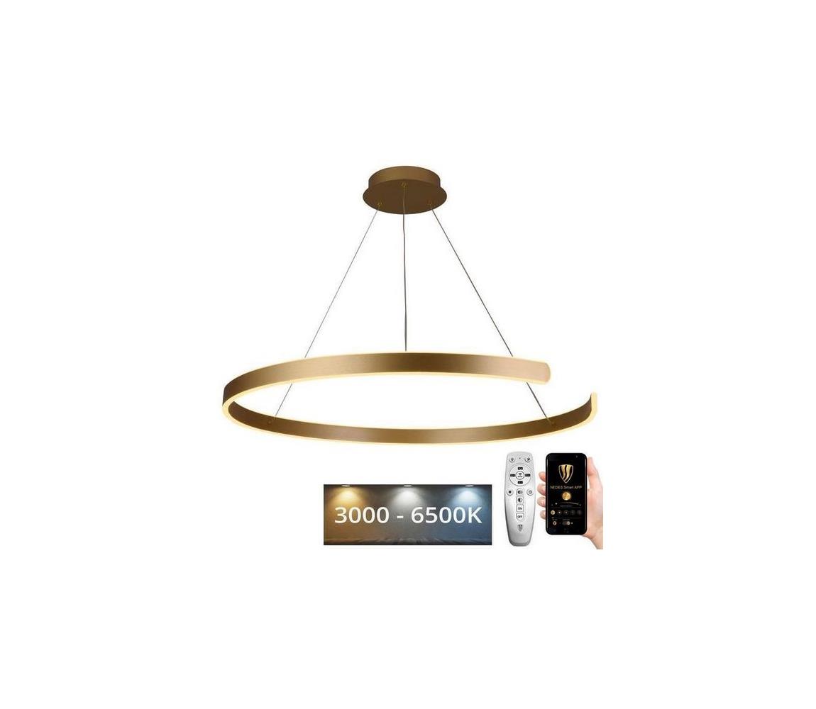  LED Stmívatelný lustr na lanku LED/100W/230V 3000-6500K + dálkové ovládání J4327/G