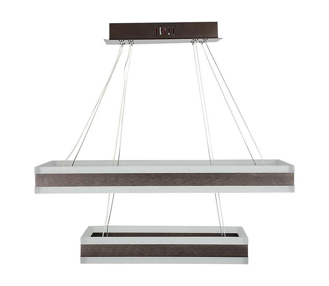  LED Stmívatelný lustr na lanku LED/113W/230V 3000K hnědá 213988