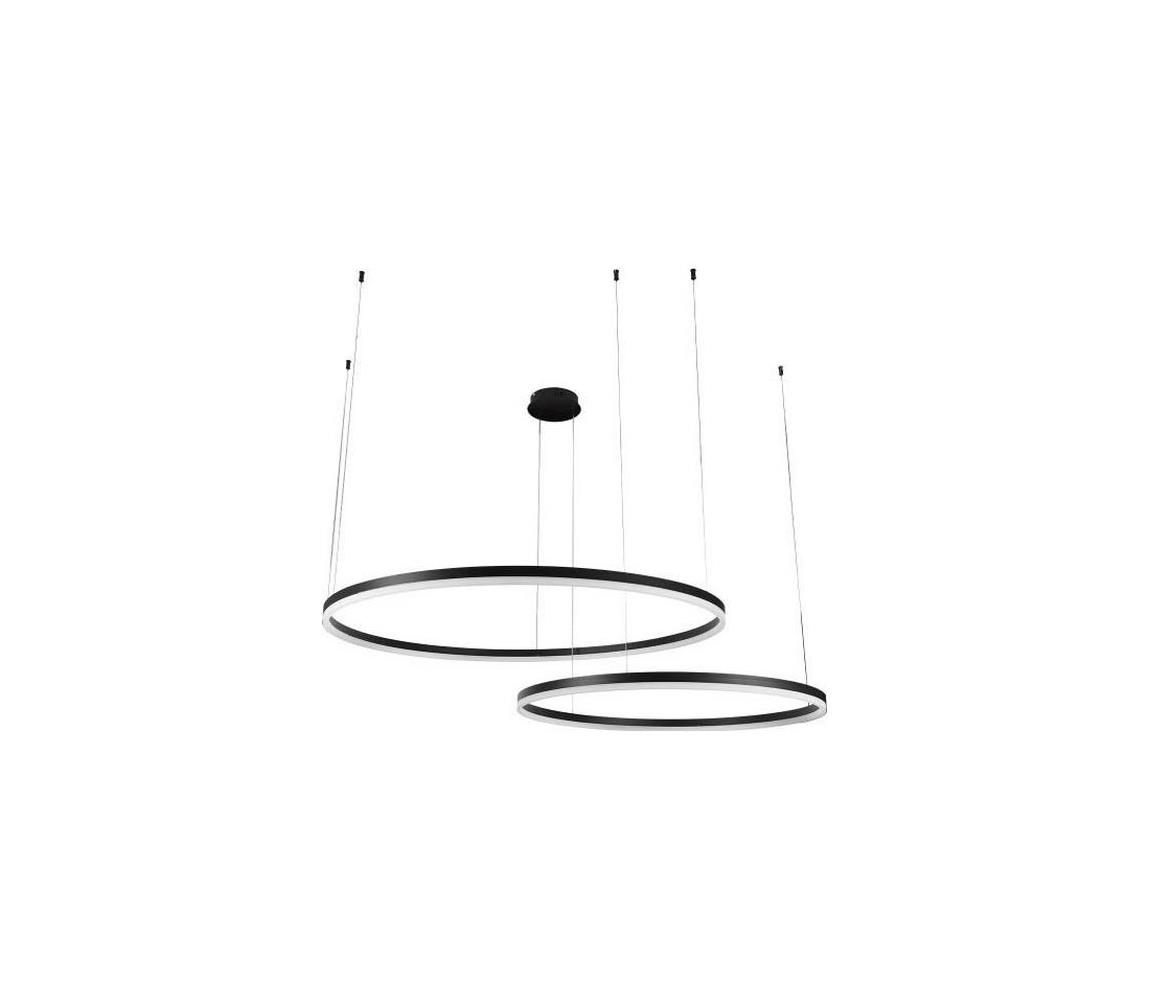  LED Stmívatelný lustr na lanku LED/128W/230V 3000-6500K + dálkové ovládání J4383/B