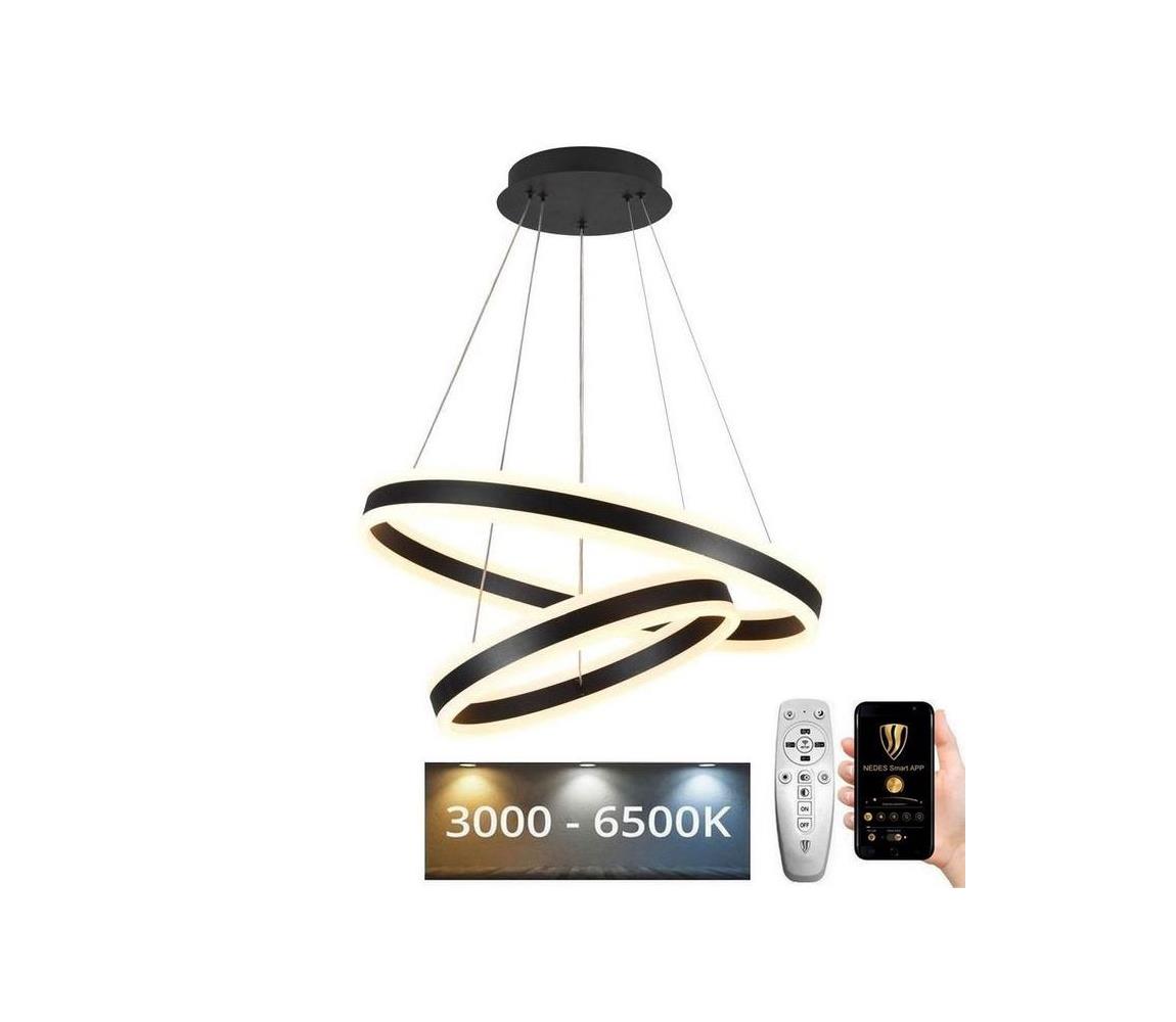  LED Stmívatelný lustr na lanku LED/135W/230V 3000-6500K + dálkové ovládání J4317/B