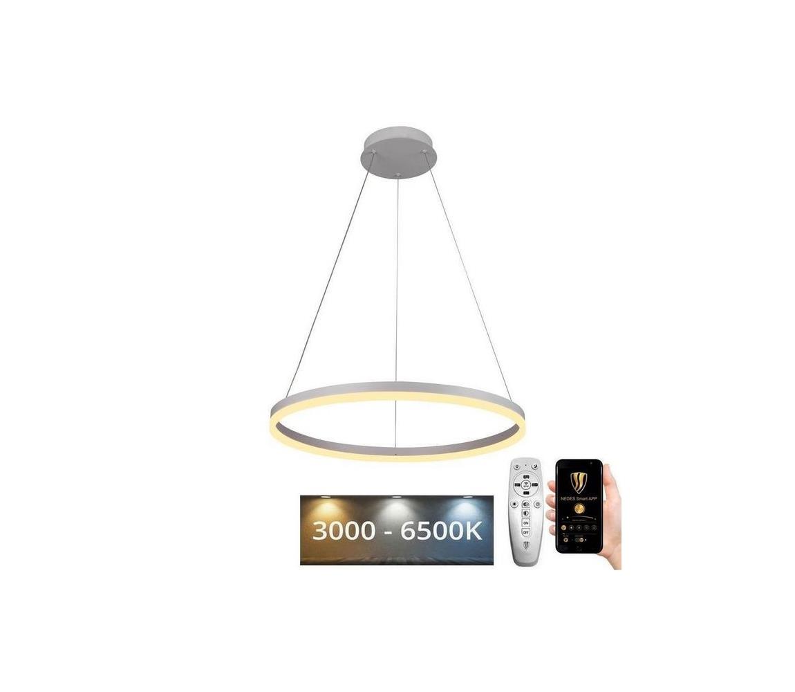  LED Stmívatelný lustr na lanku LED/42W/230V 3000-6500K + dálkové ovládání J4308/W