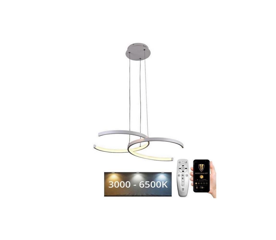  LED Stmívatelný lustr na lanku LED/50W/230V 3000-6500K + DO J4300/W