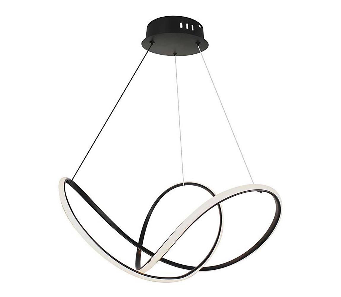  LED Stmívatelný lustr na lanku LED/50W/230V 3000K černá 15340
