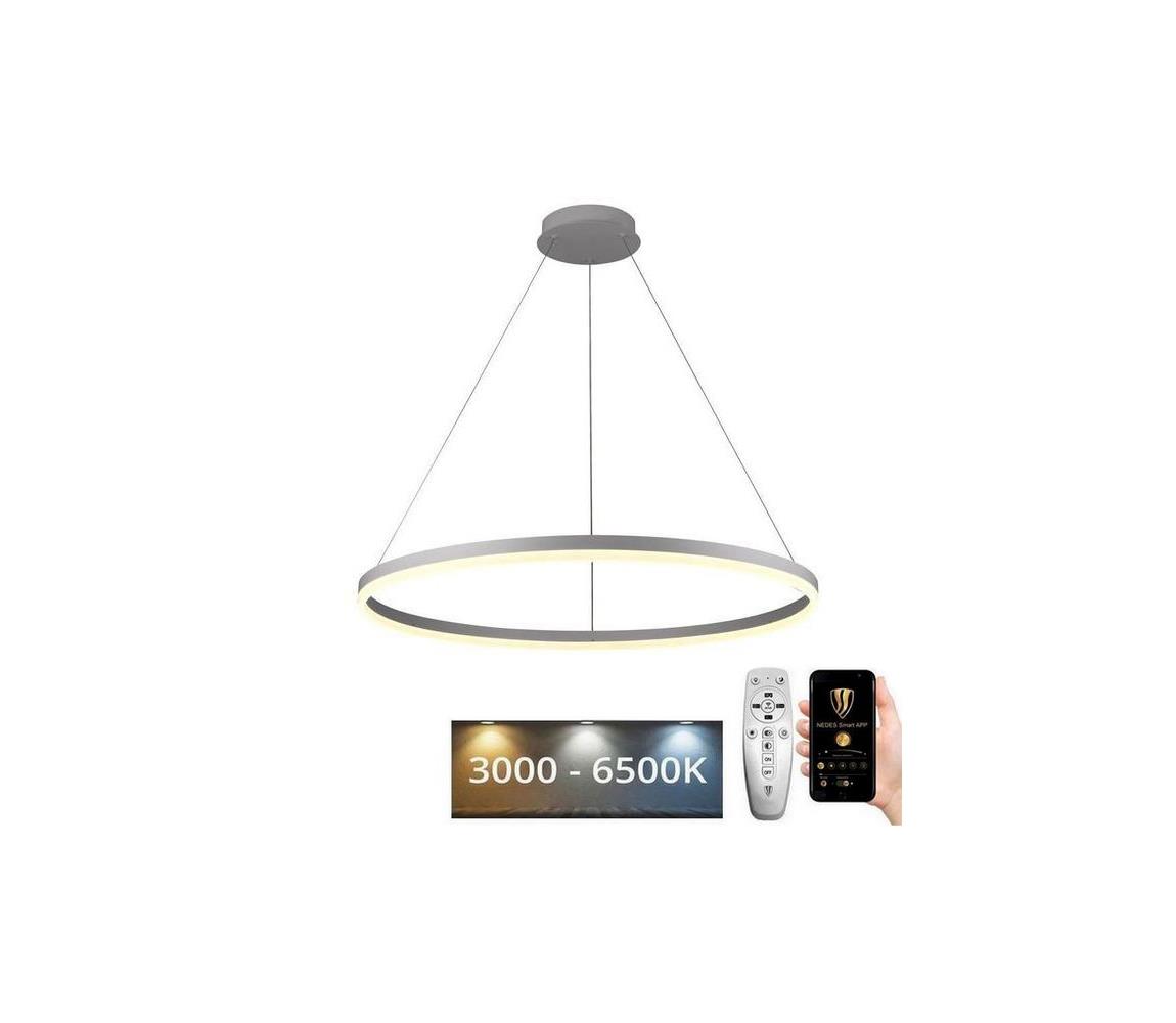  LED Stmívatelný lustr na lanku LED/55W/230V 3000-6500K + dálkové ovládání J4309/S