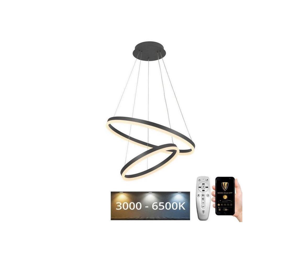  LED Stmívatelný lustr na lanku LED/70W/230V 3000-6500K + dálkové ovládání J4310/S