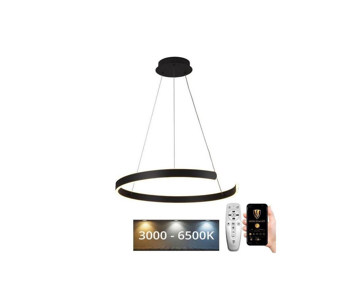  LED Stmívatelný lustr na lanku LED/70W/230V 3000-6500K + dálkové ovládání J4326/B